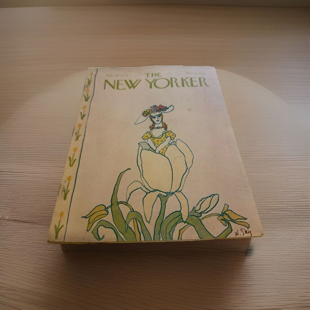 The New Yorker Magazine May 29 1978 Tulip Lady by William Steig No Label